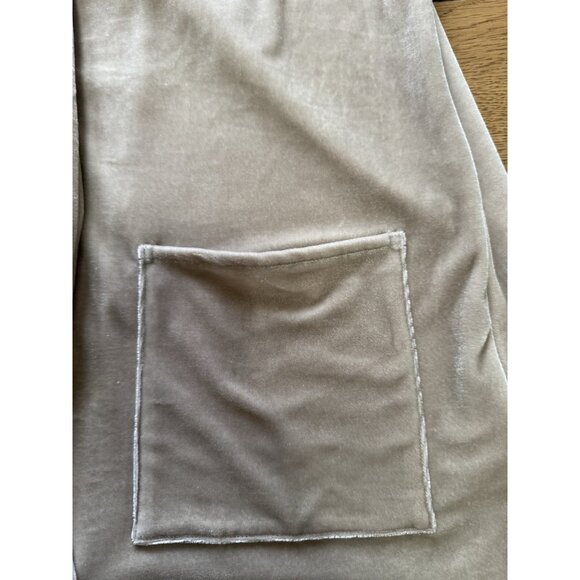 Soft Surroundings Open Cardigan Women Size PM Petite Brown Velvet‎ Shawl Collar - Picture 8 of 12